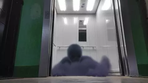 AI Video from prompt: A terrifying poltergeist ghost suddenly material