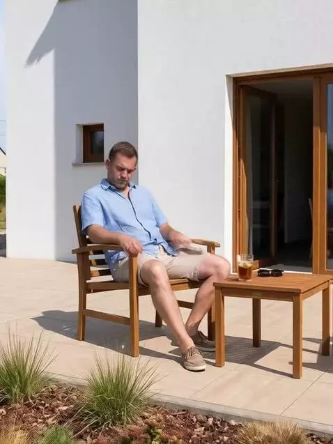 AI Video from prompt: Man playing air guitar