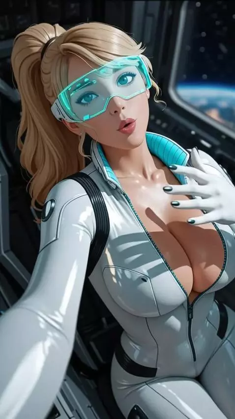 AI Video from prompt: a beautiful girl taking a flirty selfie, selfie,