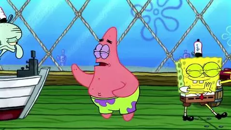 AI Video from prompt: Patrick ask for Squidward Are Krusty Krabs Panca
