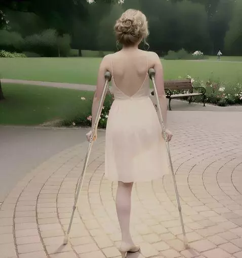 AI Video from prompt: The camera films a very beautiful one-legged amp