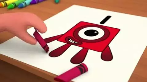 AI Video from prompt: [no Narrator] one the numberblock drawings and b