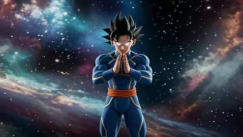 AI Video from prompt: Create an image of Goku in a brand-new transform
