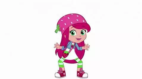 AI Video from prompt: Strawberry Shortcake says “Get up to 50% off all