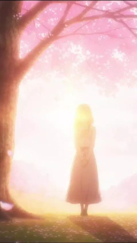 AI Video from prompt: anime cinematic, bright golden light fills frame
