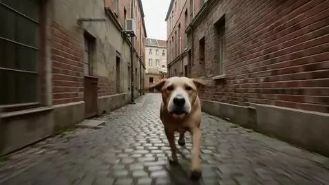 AI Video from prompt: Footage from a camera attached to the head of a 