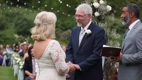 AI Video from prompt: Mature wedding