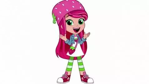 AI Video from prompt: Strawberry Shortcake says "Hi, there, I'm Strawb