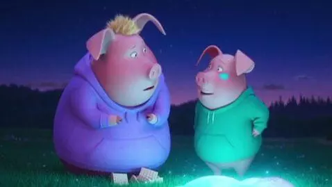 AI Video from prompt: Peppa pig's and George pig gets grounded for hit