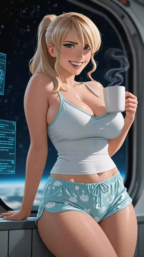 AI Video from prompt: a beautiful girl looking flirtatiously at the vi