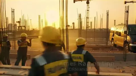 AI Video from prompt: “Cinematic AI video of professional Indian const