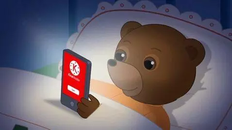 AI Video from prompt: Little brown bear phone kinemaster download inst