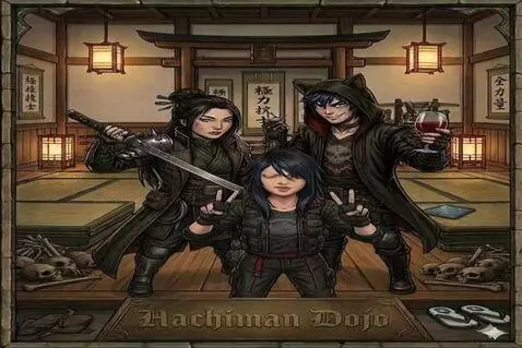 AI Video from prompt: The characters are a family Masako clan who are 