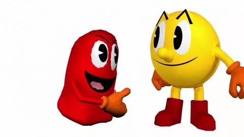 AI Video from prompt: Pac-Man takes Blinky to the prom. Pac-Man says “