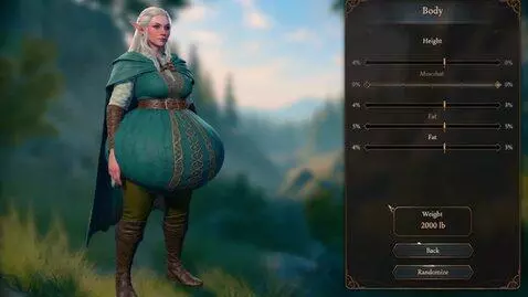 AI Video from prompt: a fantasy elf woman in a a video game character 