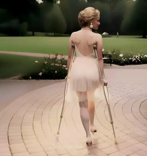 AI Video from prompt: The camera films a very beautiful one-legged amp