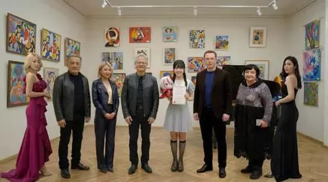 AI Video from prompt: The eight characters in the image are posing for