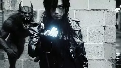 AI Video from prompt: *he fights off demons in the alley*