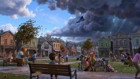 AI Video from prompt: The Giant Storm Monster The clouds twisted toget