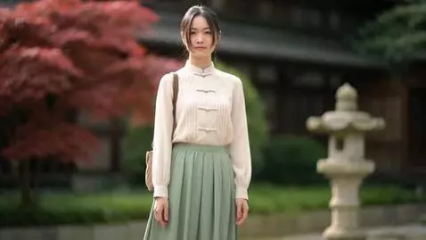 AI Video from prompt: a full body portrait of a chinese girl , 25 year