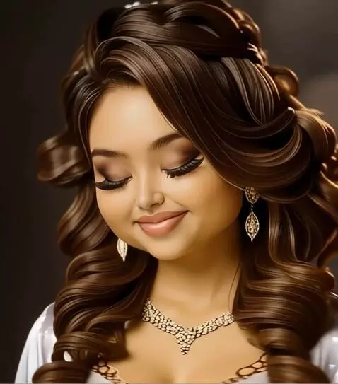 AI Video from prompt: A woman poses from various angles, quickly chang