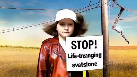 AI Video from prompt: A girl in a dark orange leather jacket, wearing 