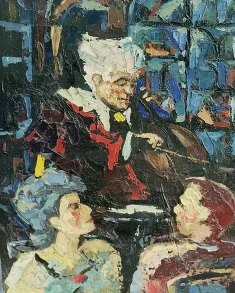 AI Video from prompt: A man plays the cello while the audience talks.