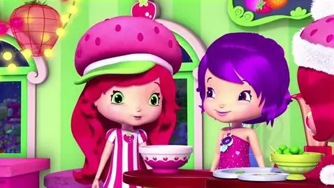 AI Video from prompt: Strawberry Shortcake, and Cherry Jam are making 