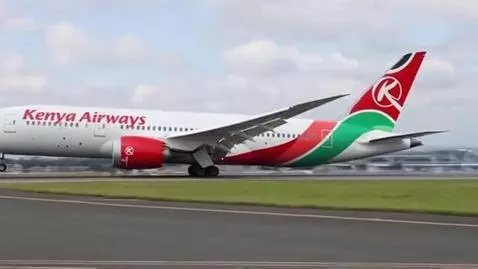 AI Video from prompt: generate a one minute video of a kenya airways b