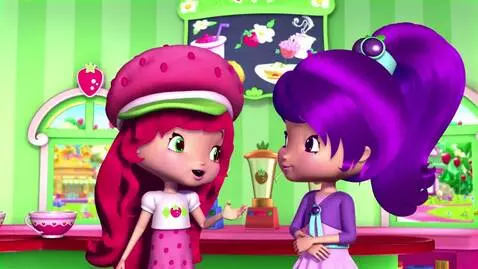 AI Video from prompt: Strawberry Shortcake and Cherry Jam are cooking 