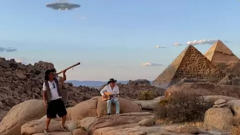 AI Video from prompt: the camera draws closer highlighting the 2 music