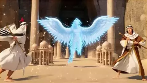 AI Video from prompt: A cinematic fantasy anime, in ultra-detailed 16K