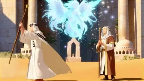 AI Video from prompt: A cinematic fantasy anime, in ultra-detailed 16K