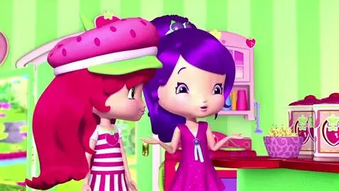AI Video from prompt: Strawberry Shortcake and Cherry Jam are making a