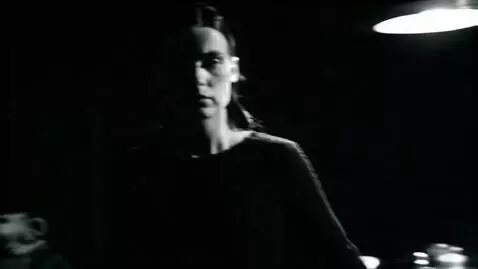 AI Video from prompt: A dramatic, moody kitchen scene shot like a poli