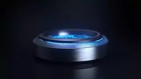 AI Video from prompt: cinematic luxury smart ring emerging from darkne