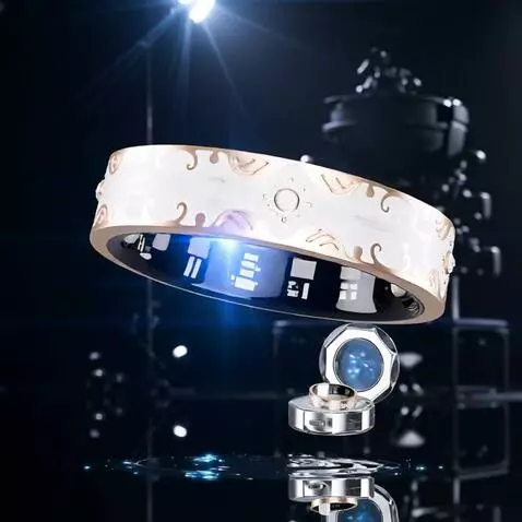 AI Video from prompt: cinematic luxury smart ring commercial, futurist