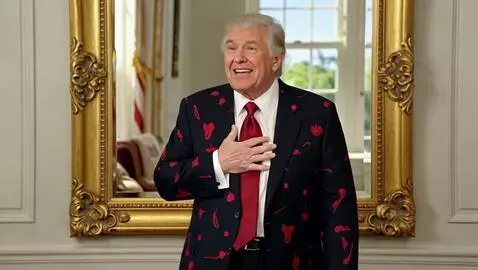 AI Video from prompt: trump saying i love dil doe