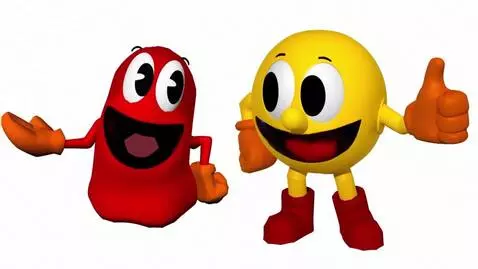 AI Video from prompt: Pac-Man says "Well, Blinky, you're all excited a