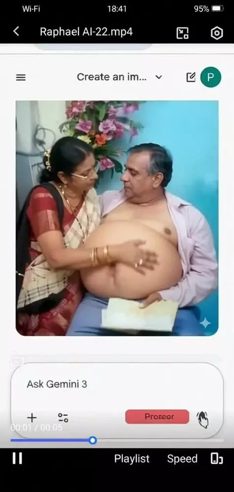AI Video from prompt: Create a video where this lady has suddenly shak