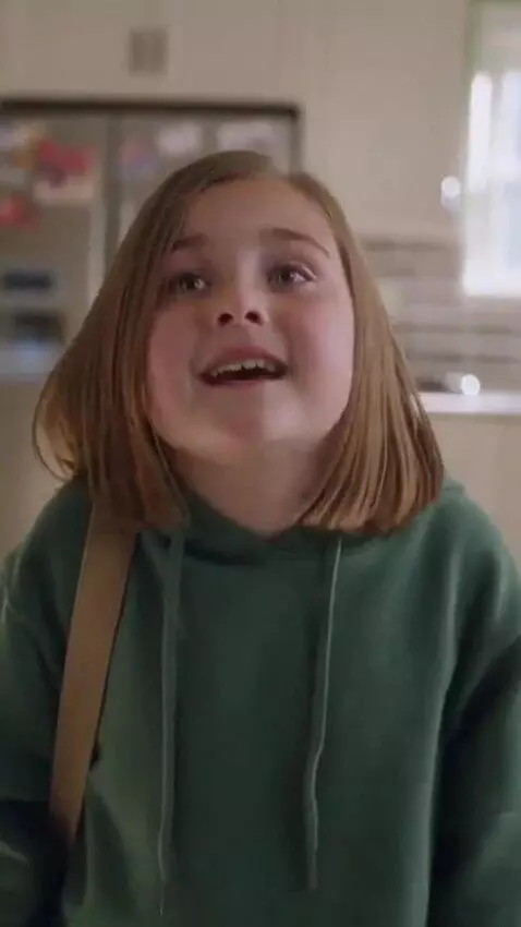 AI Video from prompt: a fifth-grade girl approaches her mother and say
