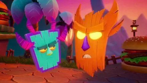 AI Video from prompt: [Aku aku] lani loli! How dare you go to the burg