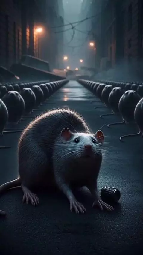 AI Video from prompt: grim, atmospheric, and intellectually unsettling