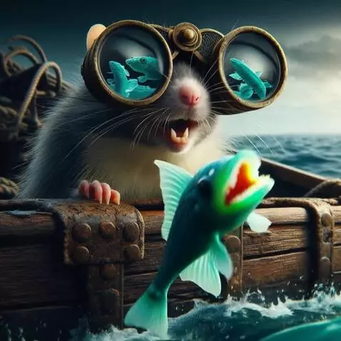 AI Video from prompt: the turquoise fish jumps in and out of the waves