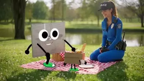 AI Video from prompt: CeilingFanHeads & officer ava goes to picnic