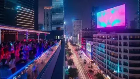 AI Video from prompt: Cinematic, the vibrant nightlife of Manila, with