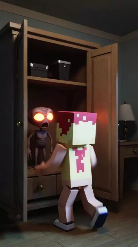 AI Video from prompt: POV screen recording gameplay footage from Roblo
