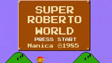 AI Video from prompt: Title screen and gameplay of the game called “Su