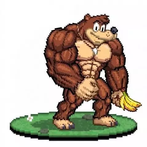 AI Video from prompt: huge bodybuilding poses and bouncing his chest