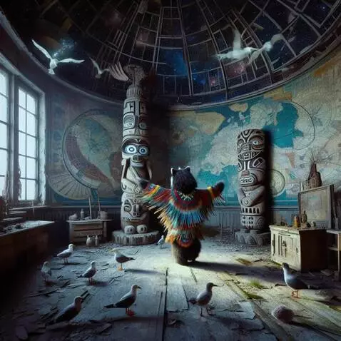 AI Video from prompt: Birds fly slowly around in sparkling dust partic